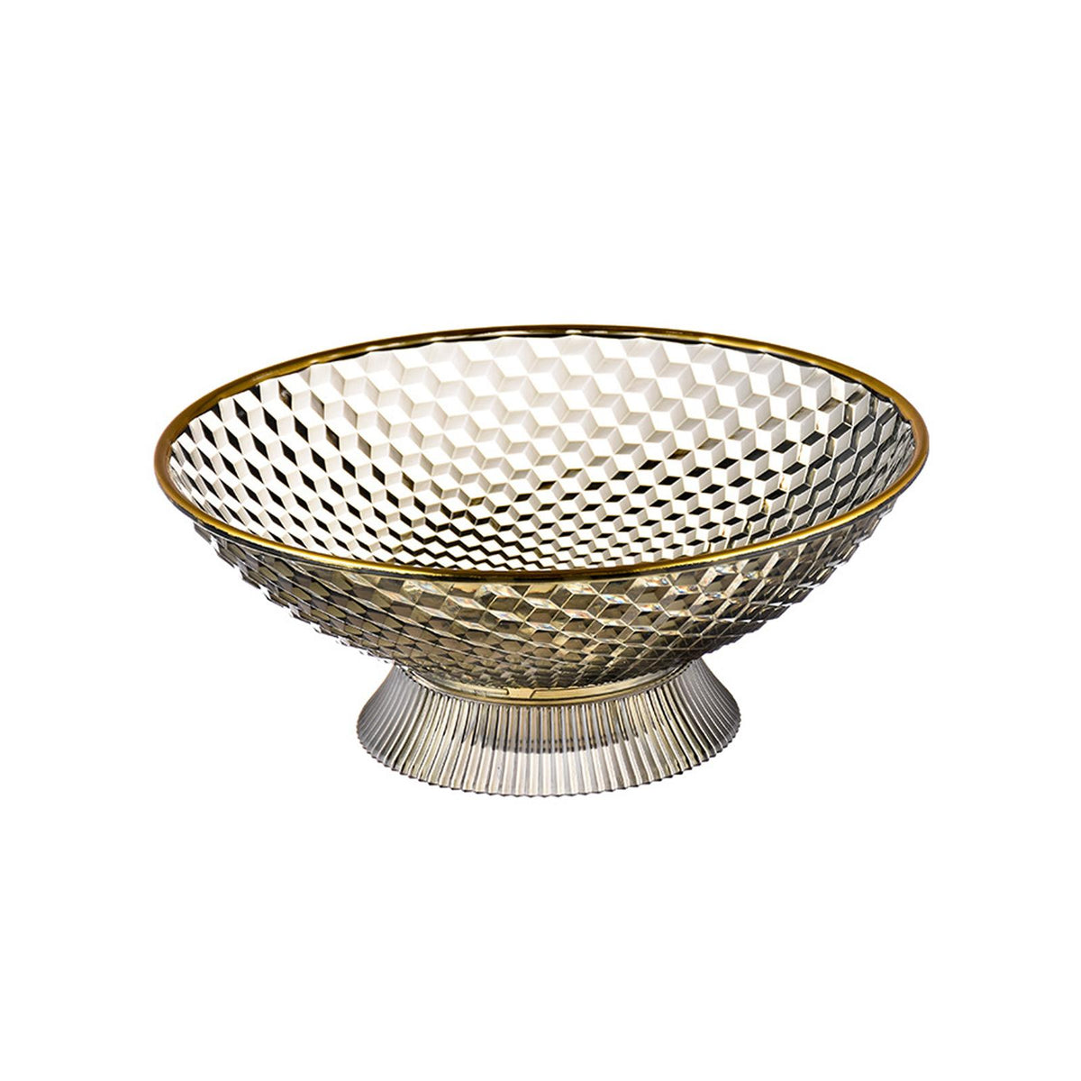 Maxbell Decorative Pedestal Bowl for Dining Room Farmhouse Centerpiece Desktop Decor green
