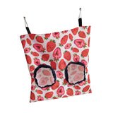 Maxbell Bunny Guinea Hay Storage Feeding Bags Practical Waterproof Surface Strawberry Size S