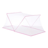 Maxbell Bed Canopy Foldable Privacy Tents Bed Tent Shelter for Home Dorm Living Room Pink 190x160x80cm