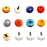 Maxbell Mini Artificial pumpkin Decorations Autumn Prop Halloween StyleA 12PCS