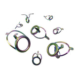 Maxbell 9Pcs Assorted Tip Repair Kit Sea Fishing Pole Replacement Fishing Rod Guides