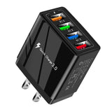 Maxbell USB Hub Wall Charger Power Adapter US Plug Charging Block Black