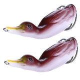 Max 2pcs Floating Duck Lure 10.5cm Bass Bait Fishing Tackle Coffee