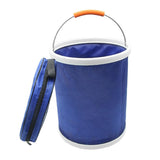 Maxbell 13L Canvas Portable Folding Bucket for Wash Car Fishing Equipment  Blue