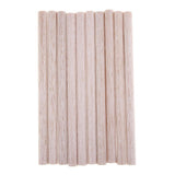 Maxbell Round Balsa Wood Stick Unfinished Woodcraft Stick Dowel Rod 10 Pieces 150mm