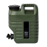 Maxbell Water Storage Tank with Faucet Water Container for Picnic Hiking Green 18L