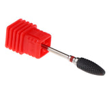Maxbell Ceramic Polishing Head Nail Drill Bit for Electric Nail Machine Red-F