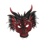 Maxbell Creative Dragon Head Cover Animal Shape Masquerade Face Mask for Festivals