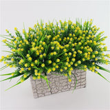 Maxbell Artificial Plastic Simulation Gypsophila Flower Home Wedding Decor Yellow