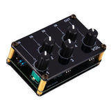 Maxbell Stereo 4 Channel Line Mixer Karaoke Sound Mixer Volume Adjustment for Party