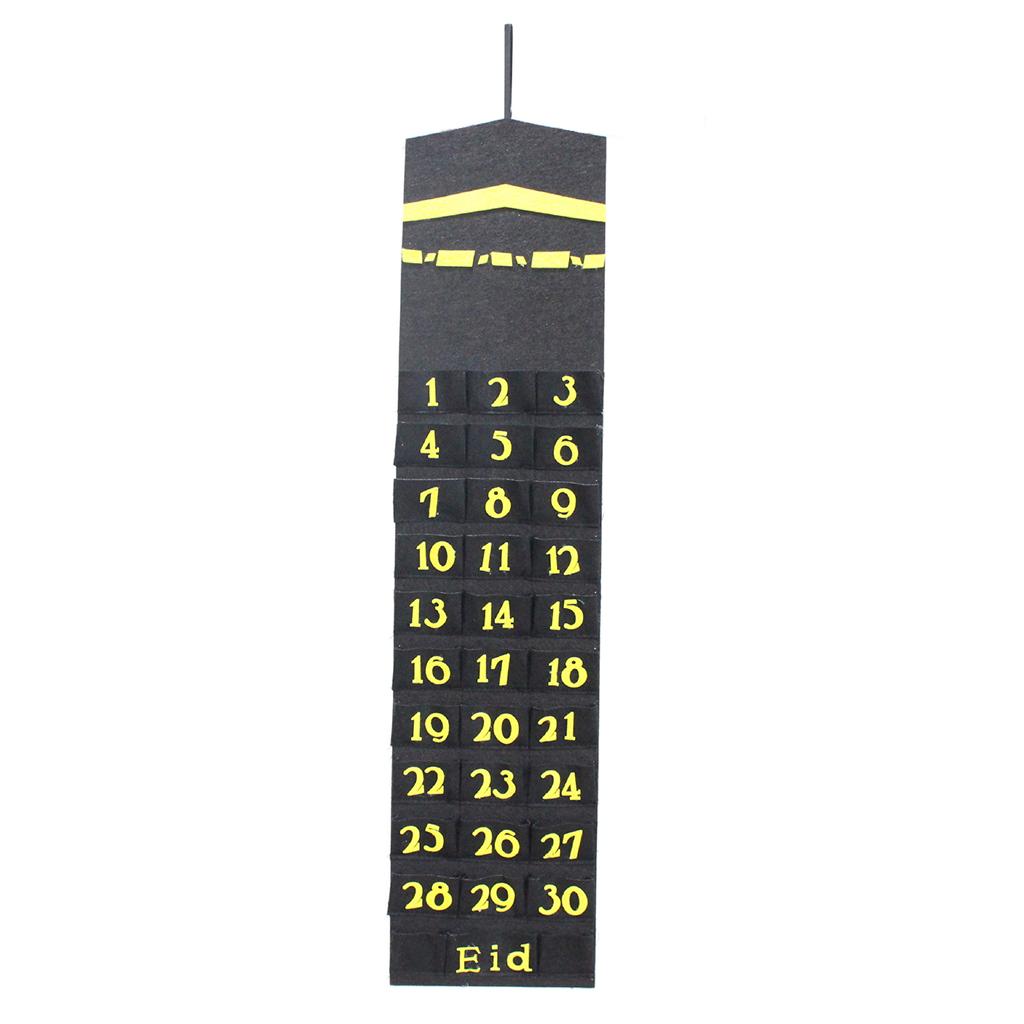 Maxbell Ramadan Countdown Calendar Eid Mubarak Advent Calendar Style C Black