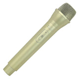 Max Maxb Artificial Plastic Wireless Microphone Props Fake Mic Toy Handheld Golden