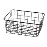 Maxbell iron basket bathroom box kitchen storage basket Black without interlining