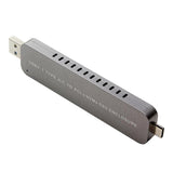 Max 2in1 SSD Hard Disk Drive Case M.2 to USB3.1 Type-A/C NVMe PCIE HDD Enclosure