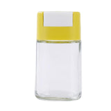 Maxbell Glass Spice Salt Jar Salt Dispenser Airtight Lid for Kitchen Yellow