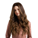Max 26 inch Natural Synthetic Long Curly Wigs for Women Cosplay Middle Part Wig