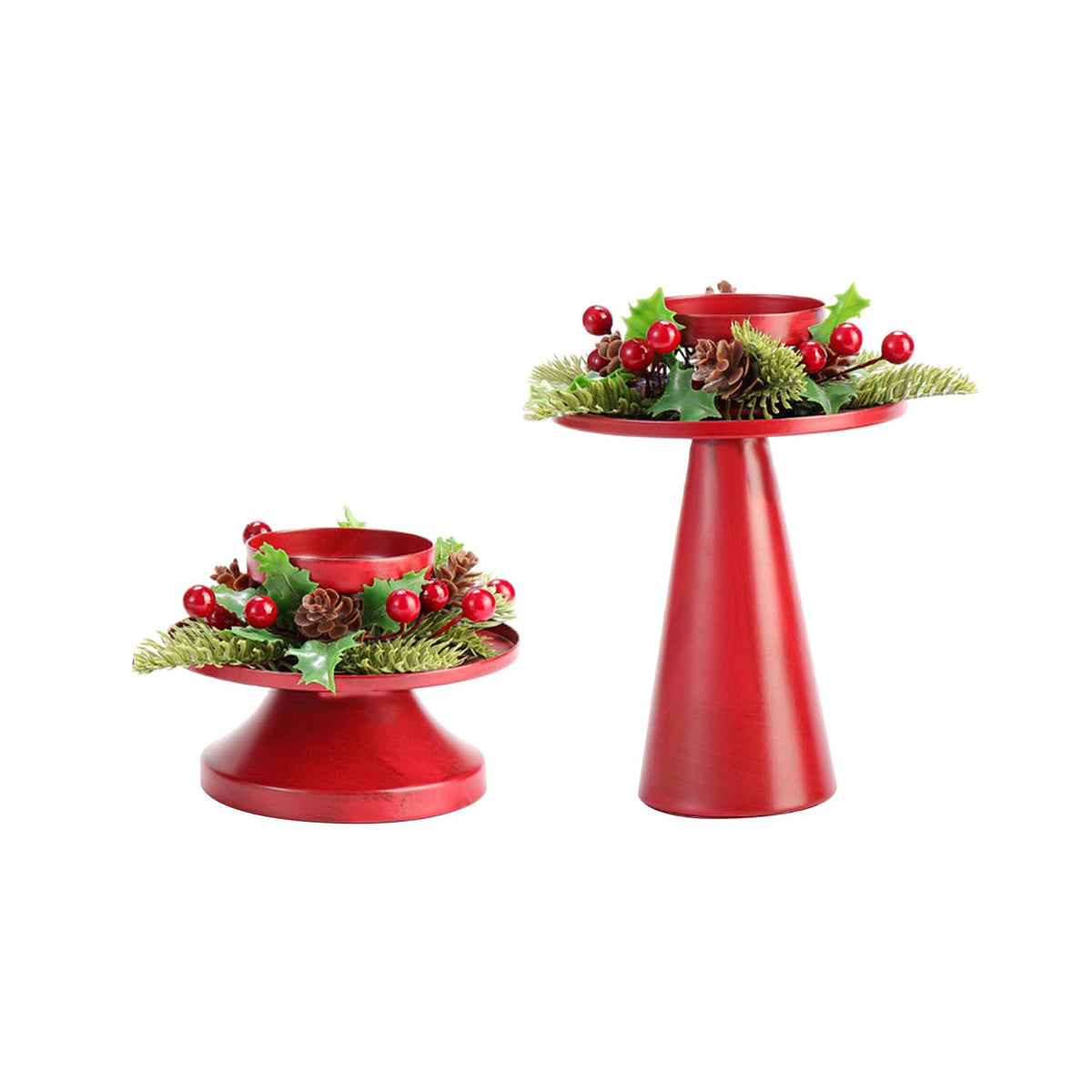 Maxbell 2 Pieces Retro Candle Holder Candelabras Candlestick for Living Room Decor Wreath