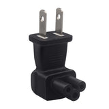 Maxbell US Plug to IEC320 C5 Plug Converter Durable for Notebook Desktop Computers
