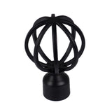 Max 1Piece Alloy Curtain Decorative Pole/Rod Finials Ends Heads 28mm Black E