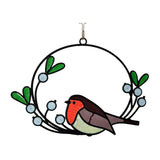 Maxbell Metal Wall Art Decor Hanging Wall Sculptures Birds On The Branch Figurines 21x15cm One Bird