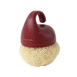 Maxbell Versatile Dish Cleaning Ball Sink Brush with Handle for Bowl Dish Countertop Red