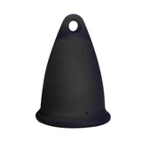 Maxbell Women Menstrual Cup Reusable Soft Cups for Travel Food Grade Silicone Black