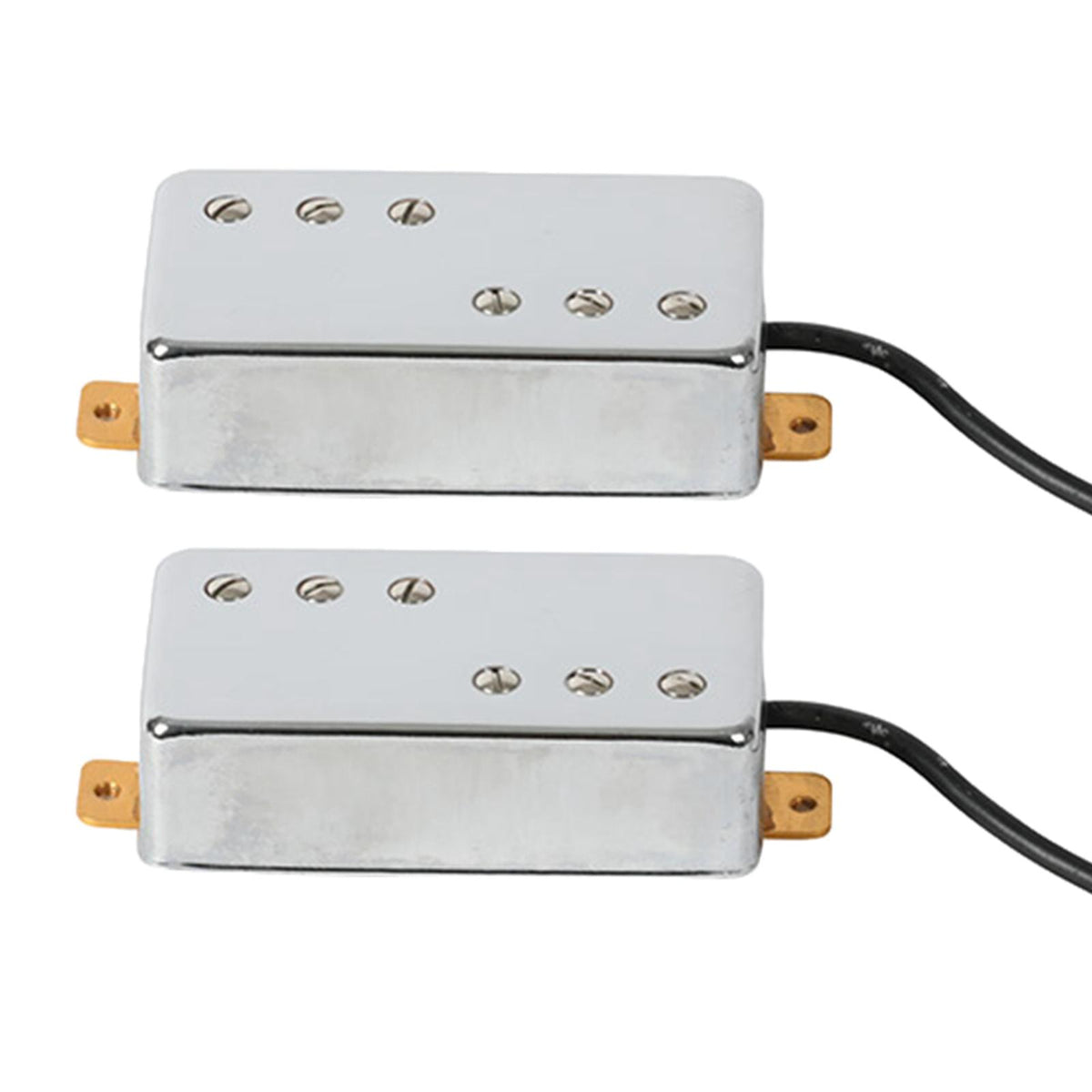 Maxbell Double Coil Pickups Set for 6 Strings Electric Guitar Accessories Parts Argent 3