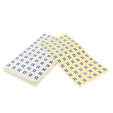 Max 70Sheets Clothing Label Round Size Stickers Retail Apparel Label 14mm dia XS