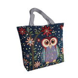 Maxbell Women Canvas Tote Bag Shoppers Bag Lightweight Underarm Bag with Zipper Style C