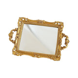 Maxbell Mirror Tray Rectangle Decorative Tray for Living Room Dinner Table Bathroom