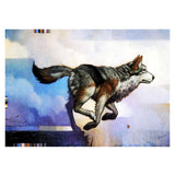 Maxbell DIY 5D Diamond Painting Embroidery Cross Stitch Kit 40x30cm Running Wolf