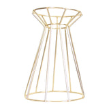 Maxbell Flower Vase Stand Rack Holder Display Desktop Dried Flower Home Dinner Gold