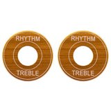 Max 2x Switch Plate Washer Rythm Treble Ring for LP EPI Electric Guitar Golden