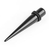Maxbell Acrylic Expander Taper Ear Stretching Plug 0G - Black