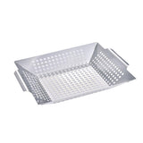 Maxbell Camping Grill Topper BBQ Grilling Pans Non-Stick Barbecue Trays with Handles S Stainless Steel