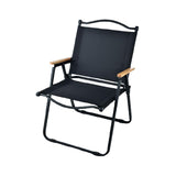 Maxbell Camping Folding Chair Portable Outdoor Furniture Armchair for Hunting Beach Black Large