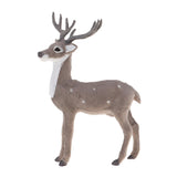 Max Simulation Christmas Elk Plush Reindeer Model Toy Grey Male Stand