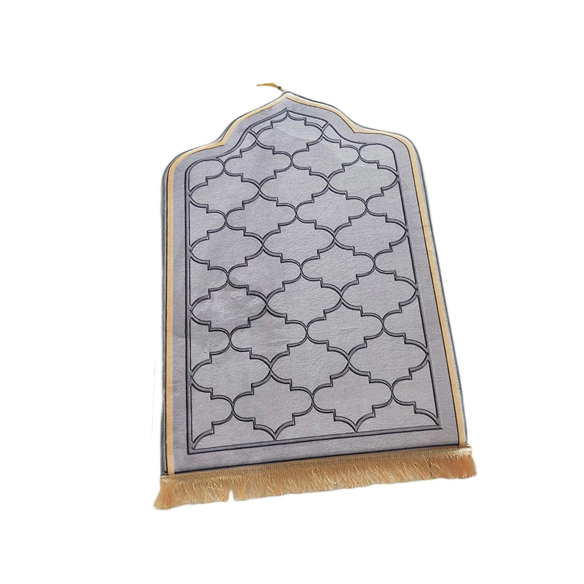 Maxbell Worship Mat Floor Carpet Thickened Floor Mat Prayer Mat for Wedding Travel Gray S