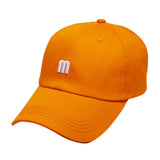 Maxbell Baseball Hat Sun Visor Hair Messy Bun Athletic for Sports Unisex orange