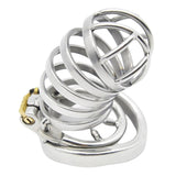Maxbell Stainless Steel Male Chastity Cage Belt Device Penis Lock Ring Belt 50mm