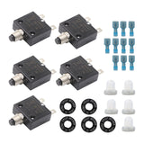 Maxbell Thermal Circuit Breaker Push Button Compact for Car Automotive Trolling