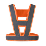 Max Reflective Vest High Visibility Construction Safety Vest Safety Clothing Orange (Gray Reflective Strip)