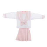 Maxbell 1/6 Scale Doll School Uniform Clothes for 12inch Girl Dolls Suit Pink