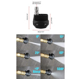 Maxbell PRESSURE WASHER NOZZLE 1/4" push fit quick connector 4 in 1 multi spray head