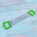 Maxbell Portable Chest Expander Puller Fitness Resistance Band with 5 Springs Green