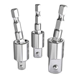 Maxbell 3 Pieces 360° Rotatable Universal Joint Swivel Socket for Car Repair Repairs Argent