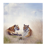 Max Set of 2 Panel Digital Photo Printing Blackout 3D Curtains Tiger