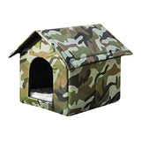 Maxbell Outdoor Feral Cats Warm House Waterproof Tent Thickened Stray Cats Shelter 40cmx35cmx40cm