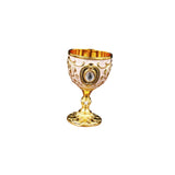 Maxbell 30ml Mini Goblet Vintage Metal Wine Cup Reusable Shatterproof Medieval Style Style B