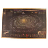 Maxbell Vintage World Wall Map Kraft Paper Art Wall Print Retro Map Milky Way Nebula